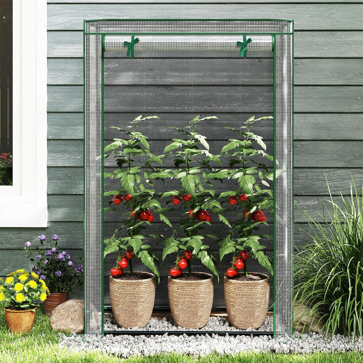 Giantex Portable Mini Greenhouse with Roll-Up Zippered Door