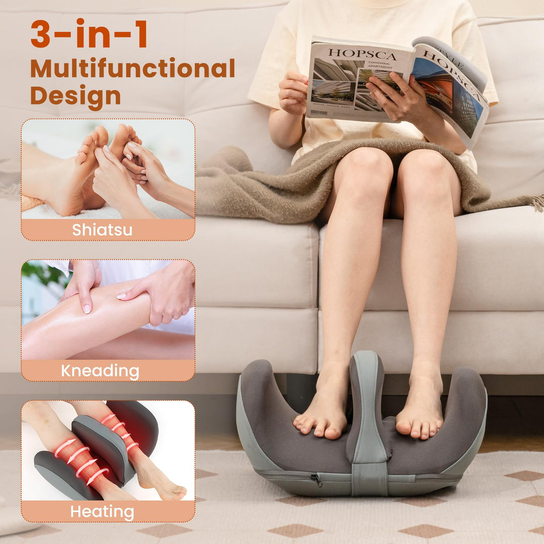 Giantex Electric Foot Massager, Calf Massager with Heat, 3 Massage Intensity, Vibration, Detachable Middle Sponge Giantex Electric Foot Massager, Calf Massager with Heat, 3 Massage Intensity, Vibration, Detachable Middle Sponge