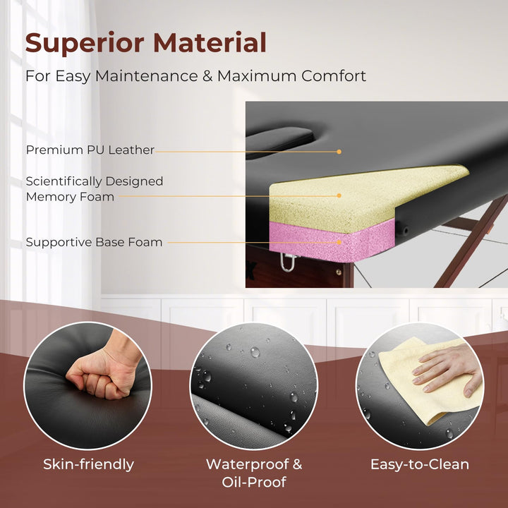Portable Massage Table 84 Inch - Giantex