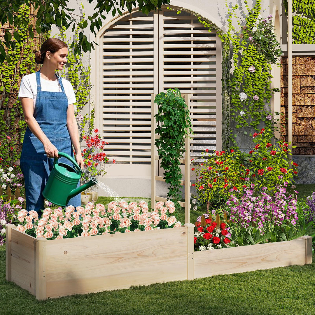 Giantex Wooden Raised Garden Bed