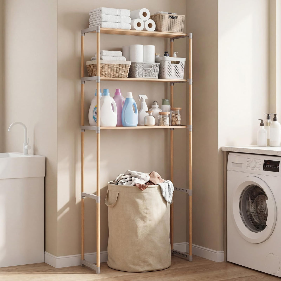 Giantex 3-Tier Over The Toilet Storage Rack with Open Shelves