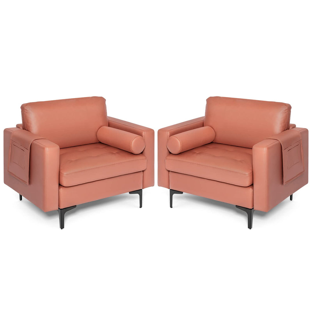 Giantex Sofa Chair, Accent Armchair w/Comfy Cushion
