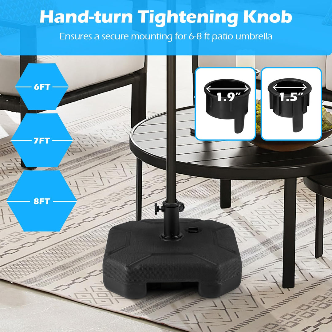 Giantex  - Heavy Duty HDPE Market Table Umbrella Pole Holder for Outdoor