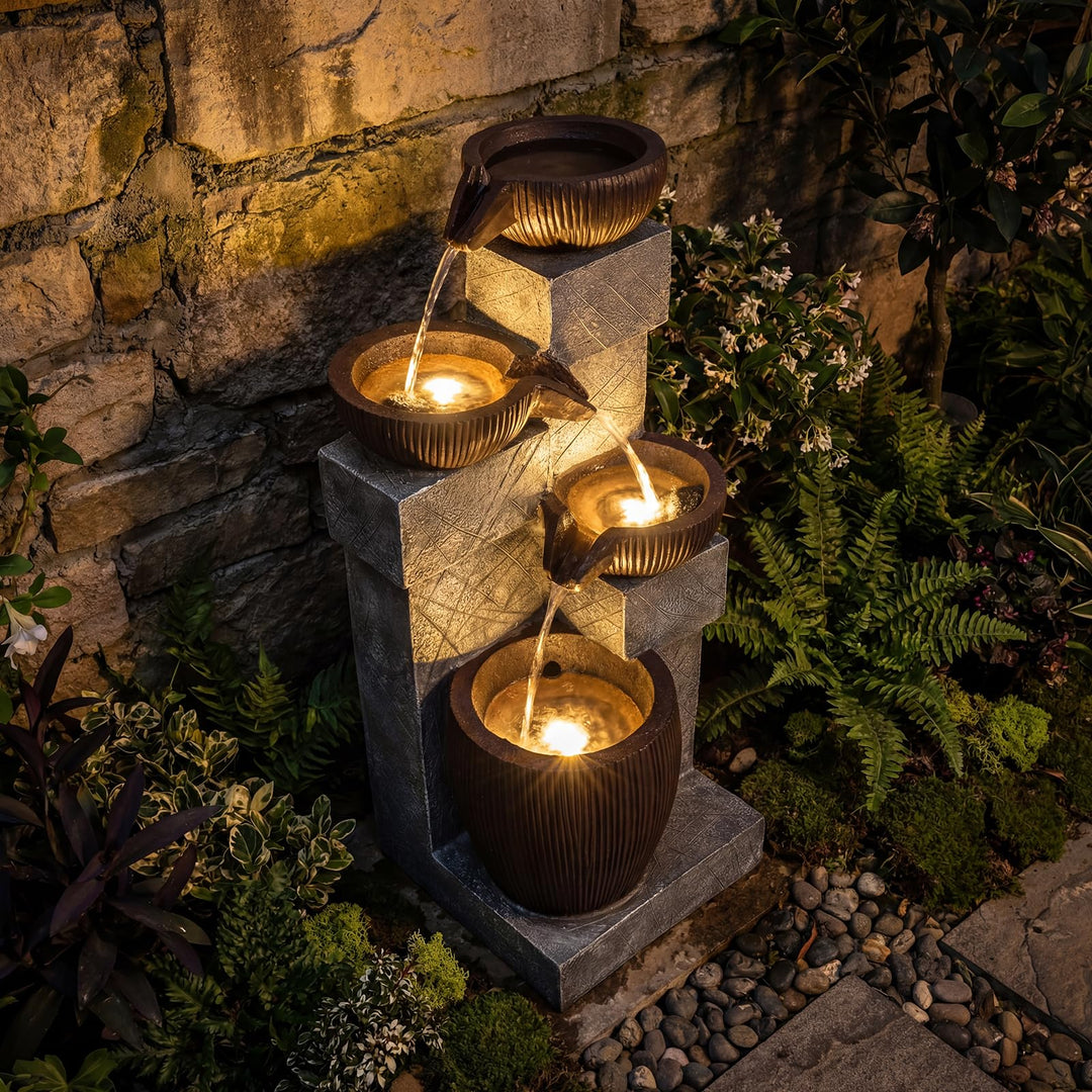 Giantex 32'' Water Fountain Outdoor for Patio