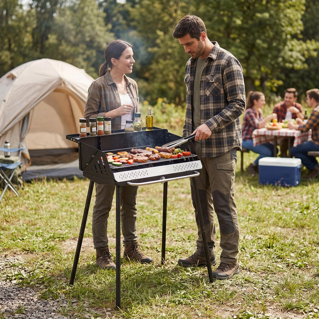 Giantex Portable Charcoal Grill with Detachable Legs