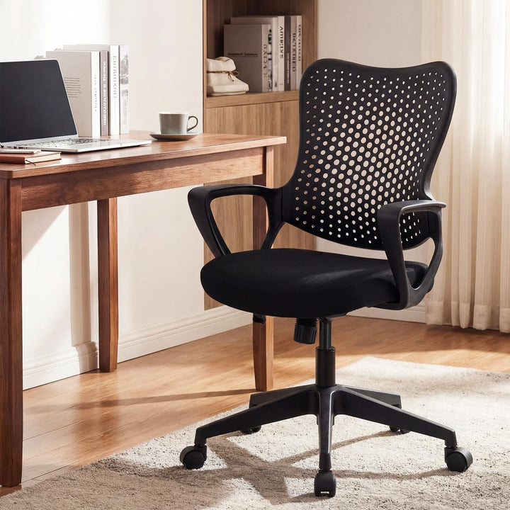 Gianetx Ergonomic Office Chair w/Breathable Butterfly Back &amp; Integrated Armrests (1/2)