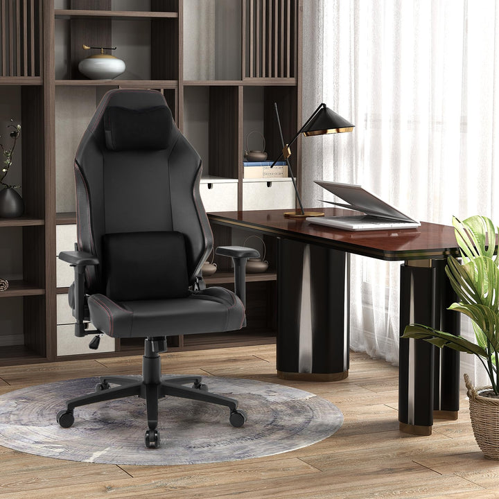 Giantex Gaming Chair Video Game Chair with Magnetic Headrest & Lumbar Support