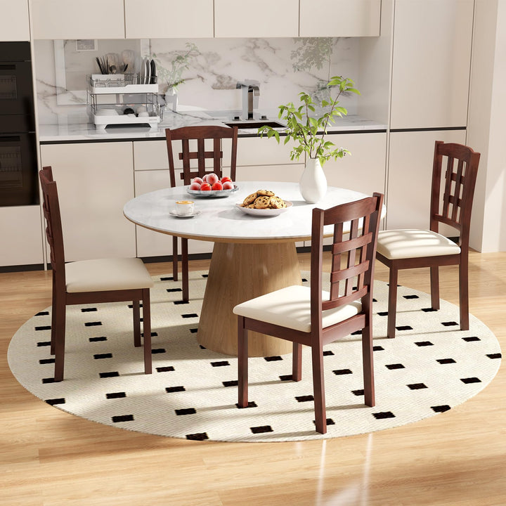 Giantex Wooden Dining Chairs Set of (2/4)