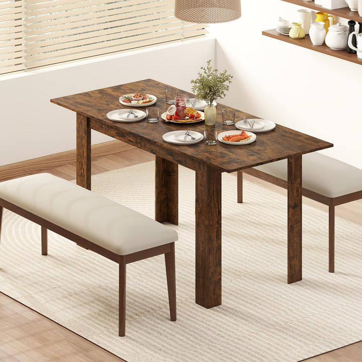 Giantex 47"-62" Extendable Dining Room Table for 4-8