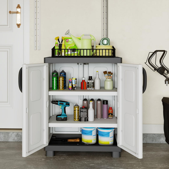 Giantex Storage Cabinet with 2 Doors and Adjustable Shelves