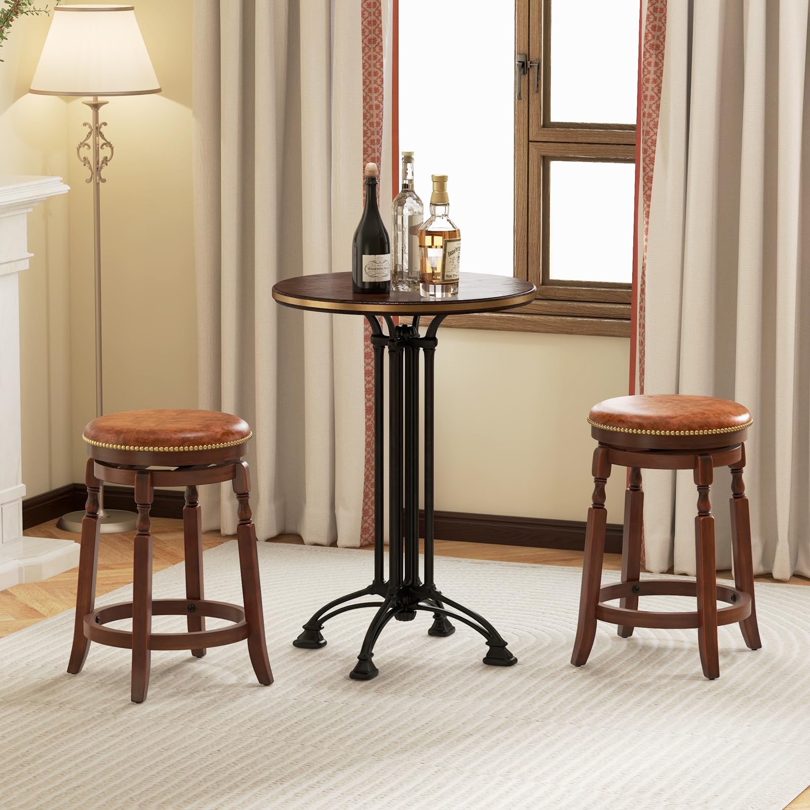 Giantex 24" /29.5" Swivel Bar Stools