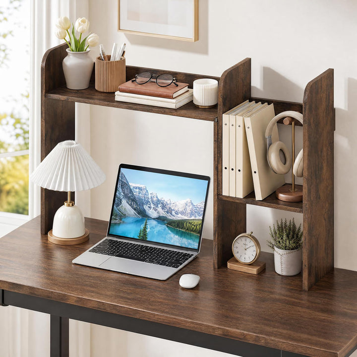GIANTEX Extendable Desktop Bookshelf for College Dorm Hom