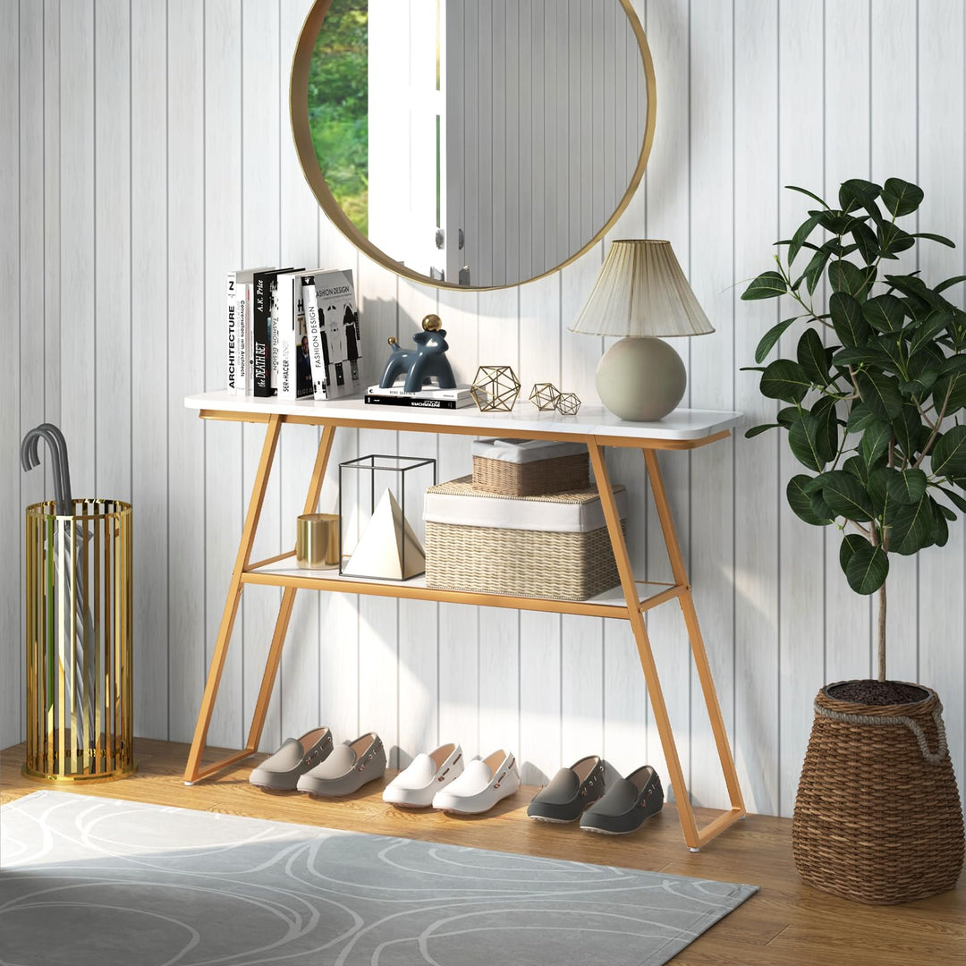 Giantex Console Table with Storage Shelf - 44” Entryway Table