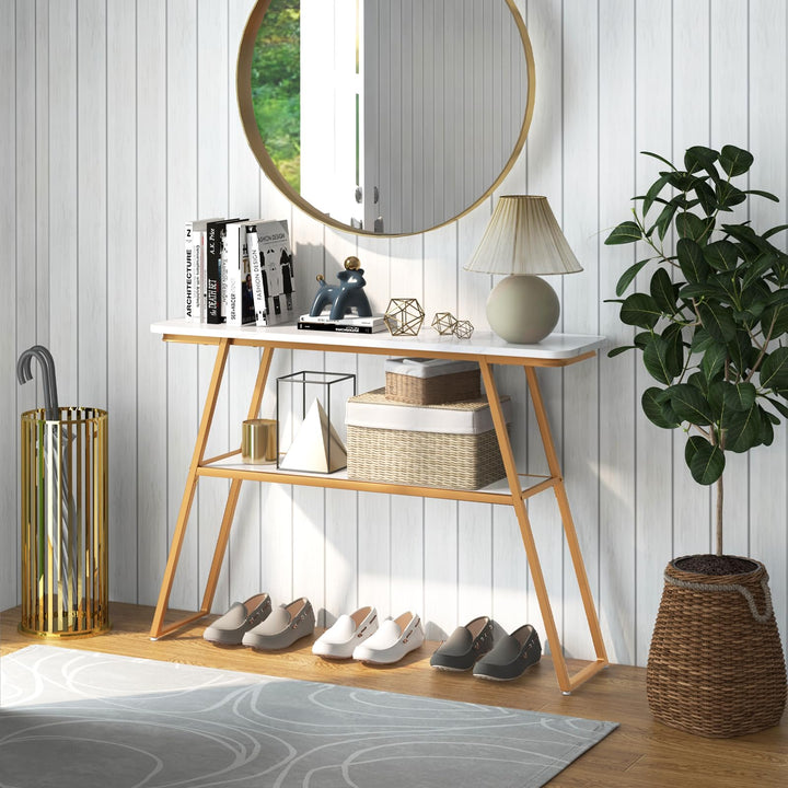Giantex Console Table with Storage Shelf - 44” Entryway Table