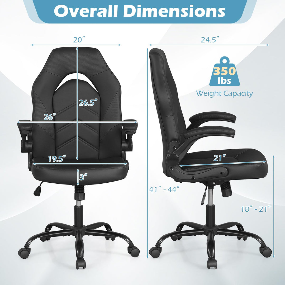 Giantex Ergonomic Computer Desk Chair with Flip-up Arms