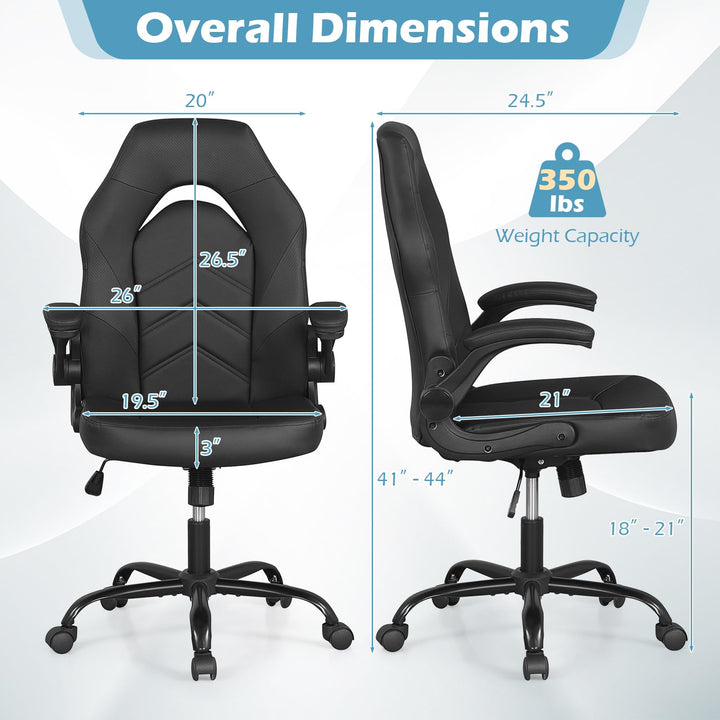 Giantex Ergonomic Computer Desk Chair with Flip-up Arms