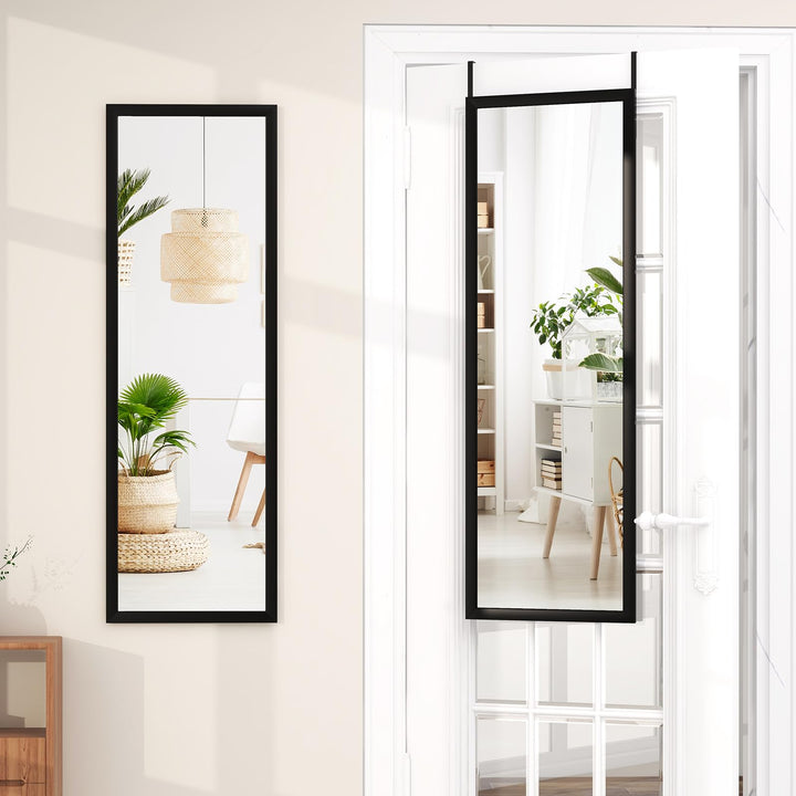 CHARMAID Over The Door Full Length Mirror, Arched Full Body Mirror