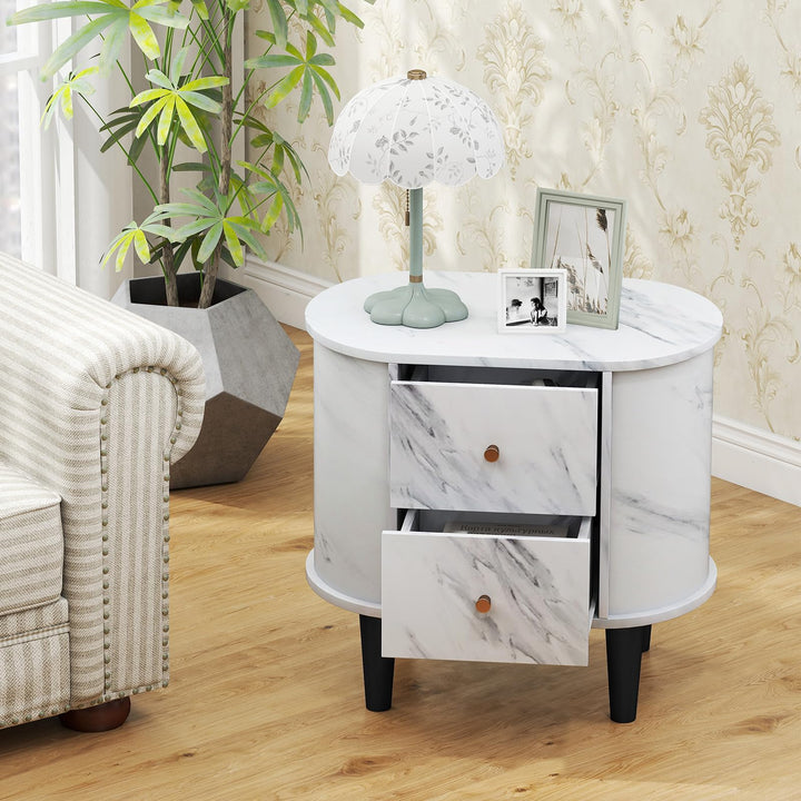 Giantex 2-Drawer Nightstand Set of 1/2