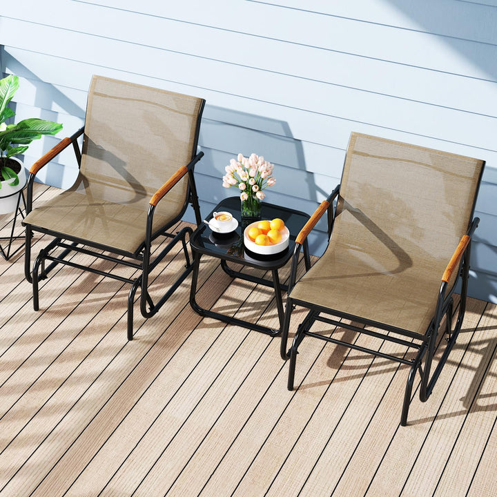 Giantex 3-Piece Outdoor Glider Set