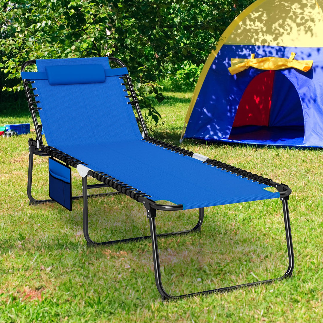 Giantex Lounge Chair Outdoor with 4 Adjustable Positions