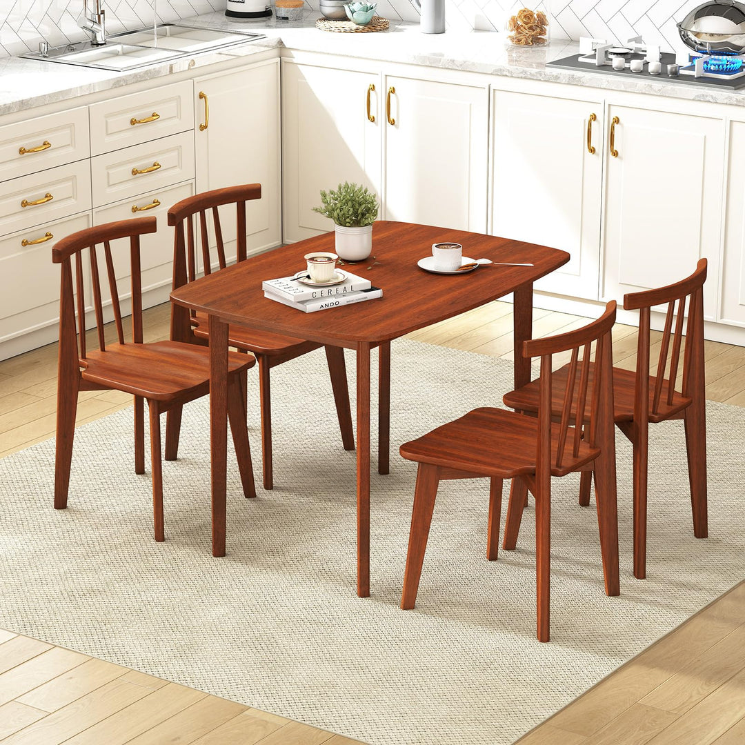 Giantex 43" x 31" Dining Table with Rubber Wood Legs