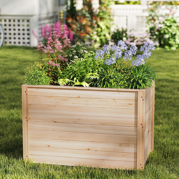 Giantex Wood Raised Garden Bed for Patio Backyard