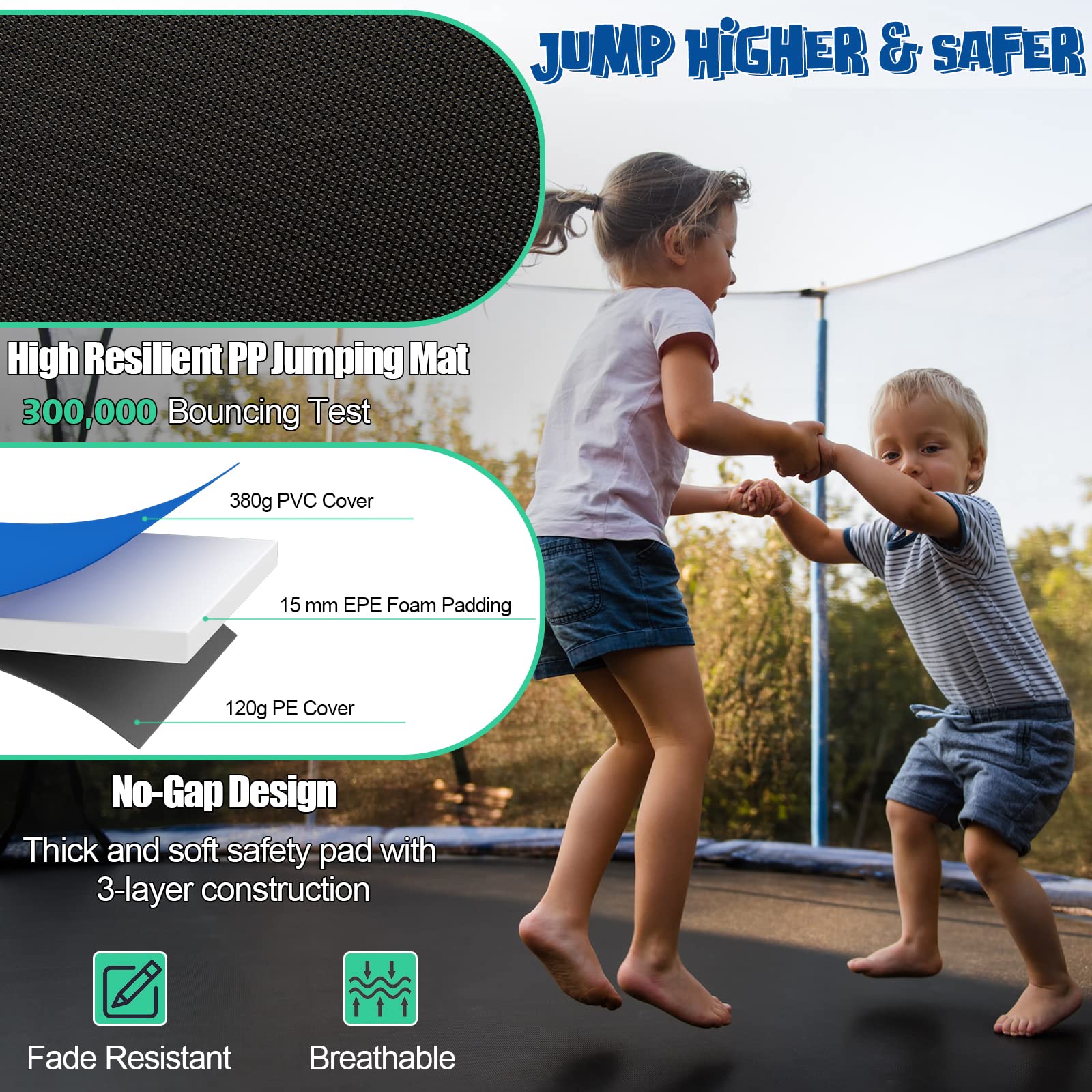 Trampoline with Basketball Hoop - Giantex