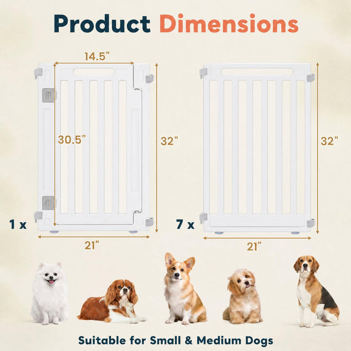 GIANTEX 32" Plastic Pet Fence