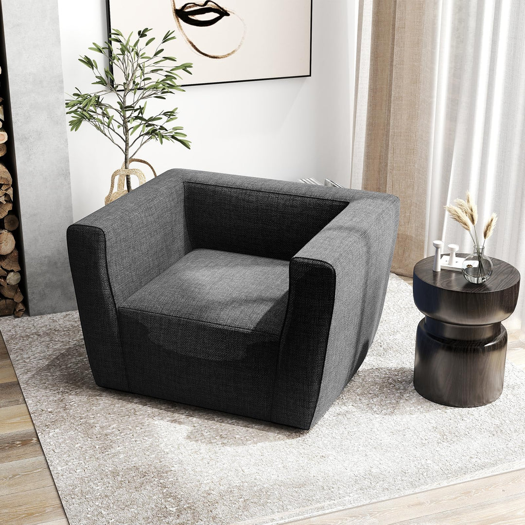 Giantex Inflatable Sofa with Detachable Cover and Wide Armrests