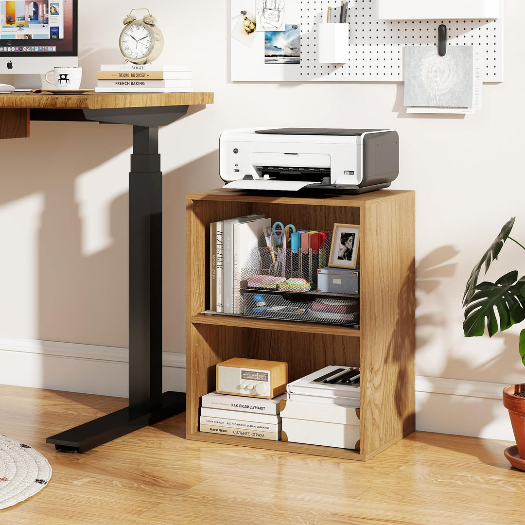 Giantex 2-Cube Bookshelf | 2-Layer Storage Shelf Bookcase w/Large-Capacity Open Storage Space