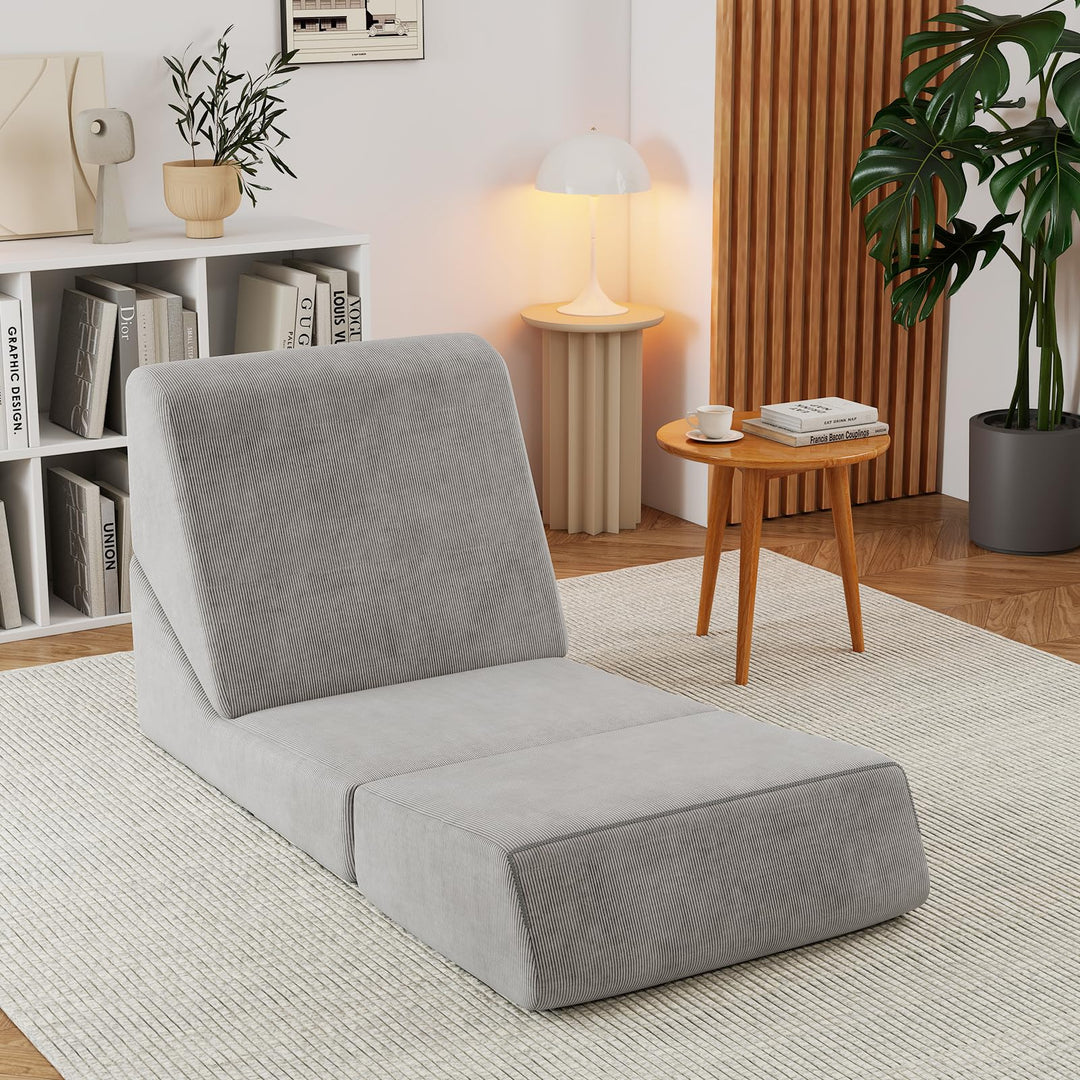 Giantex 3-in-1 Folding Sofa Bed Convertible Sleeper Chair with Back Support, High Density Sponge