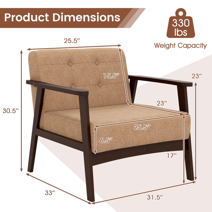 Giantex Mid Century Modern Accent Chair for Living Room