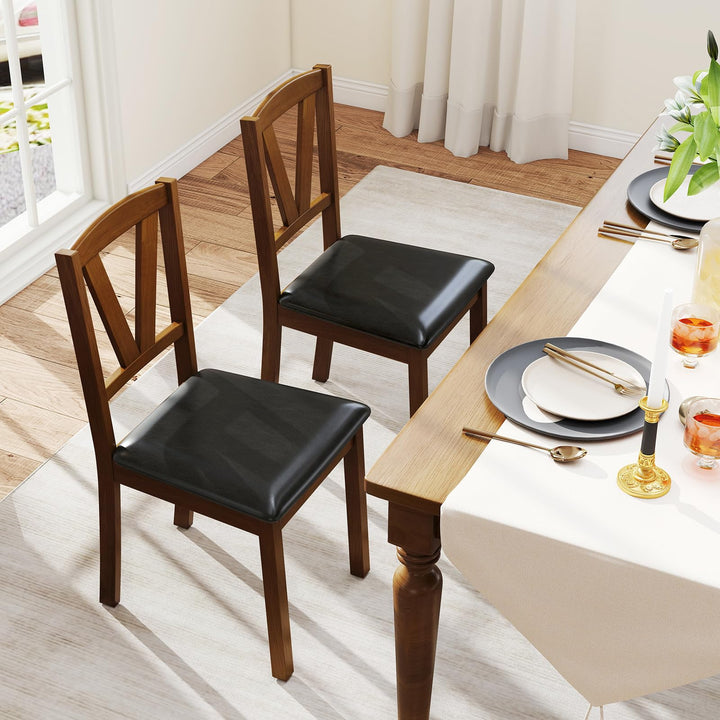 Giantex Wooden Dining Chairs Set (2/4)