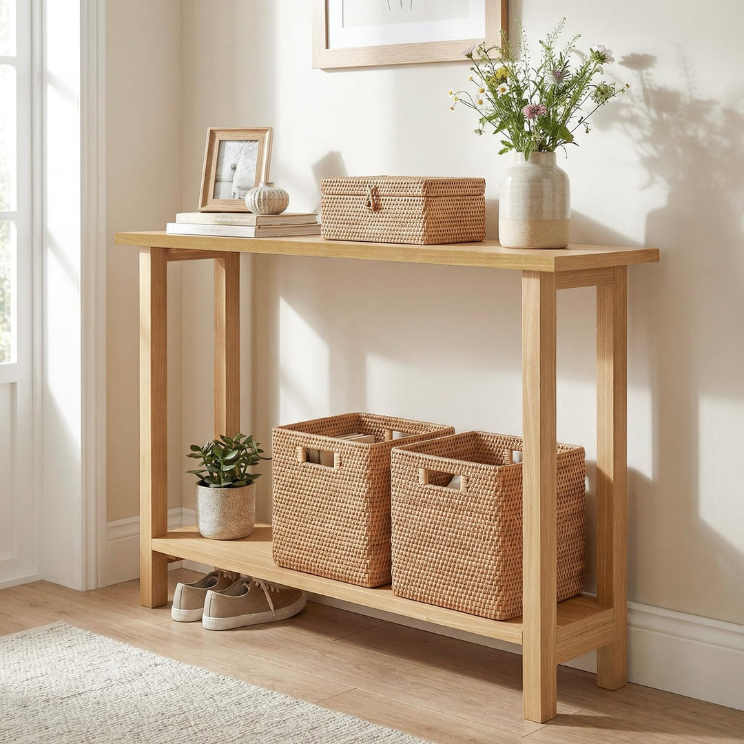 Giantex 47" Solid Wood Console Table(47" x 12" x 32")