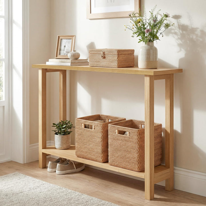 Giantex 47" Solid Wood Console Table(47" x 12" x 32")