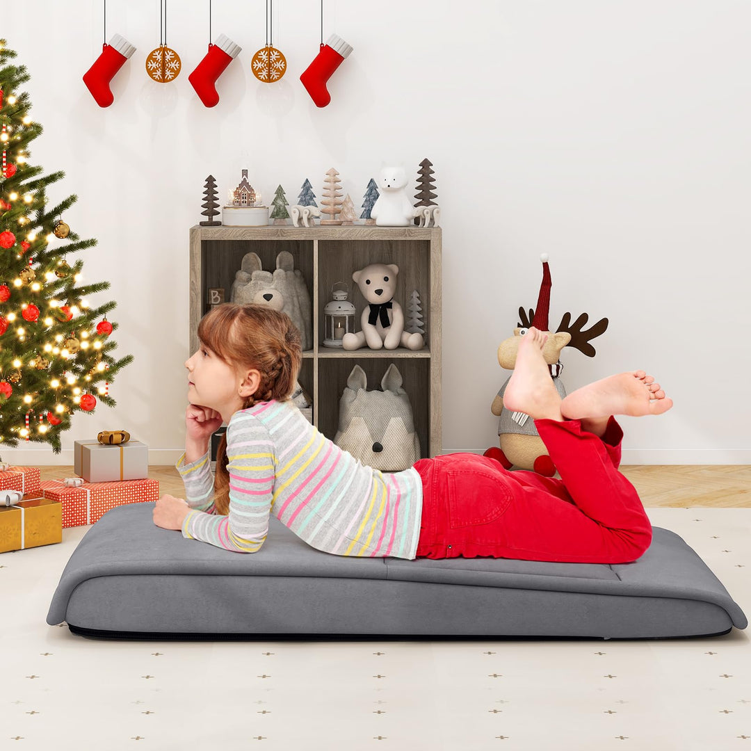 Giantex Floor Chair, Lazy Sofa with 14-Poistion Adjustable Backrest & 5-Position Adjustable Headrest, Padded Sleeper Bed