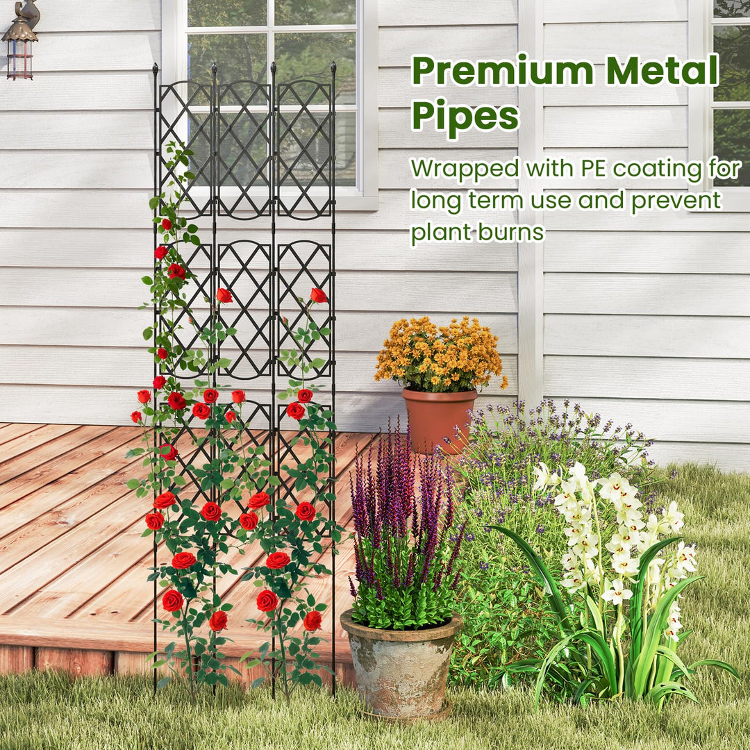 garden trellis plant supports Giantex Garden Trellis, Outdoor Plant Support Frame w/Adjustable Shape – Giantexus