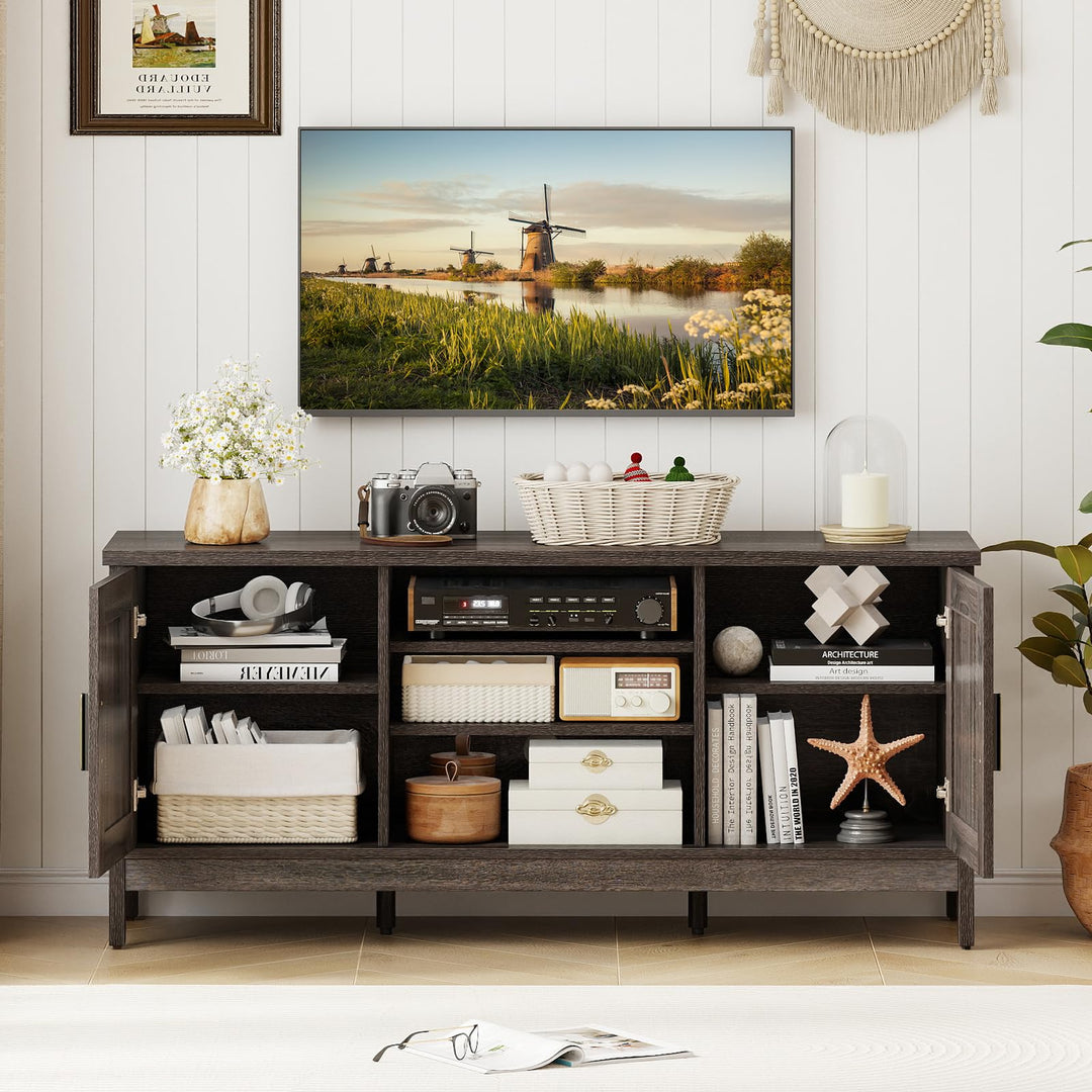 Giantex Farmhouse TV Stand for TVs up to 65"