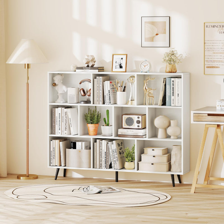 Giantex 10 Cube Bookcase with 5 Metal Legs for Living Room
