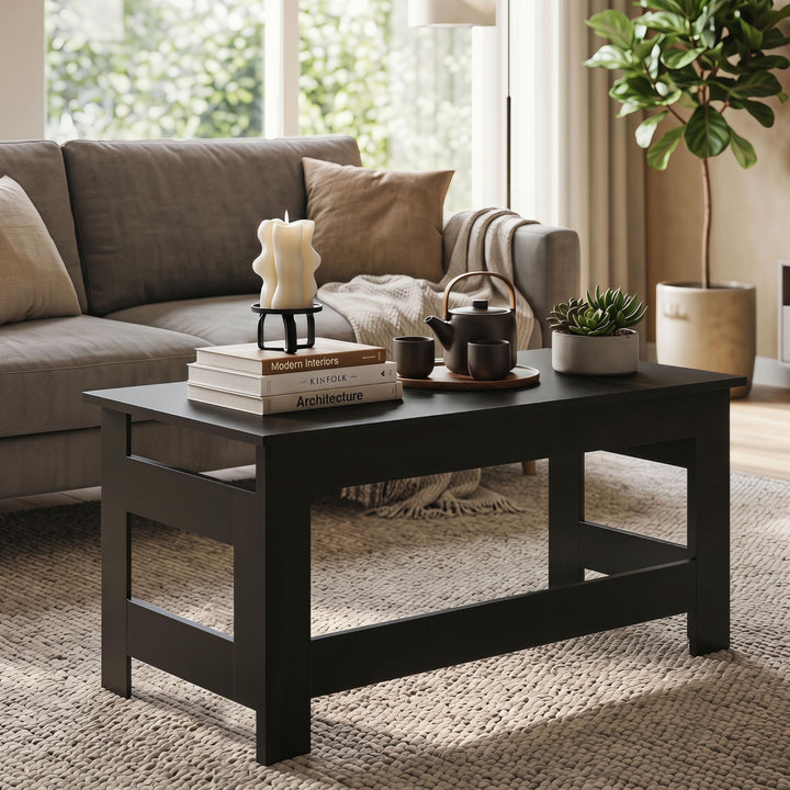 Giantex 31.5" Small Folding Coffee Table with Foldable Legs