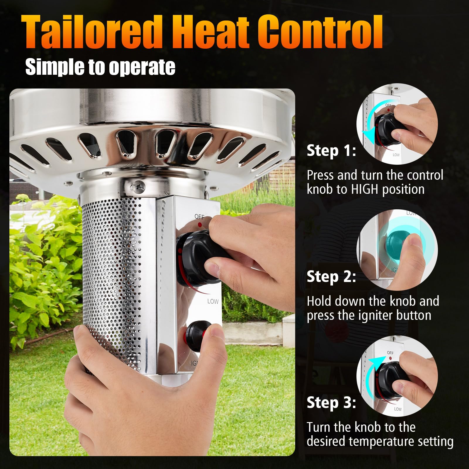 Giantex 50,000 BTU Propane Outdoor Heater