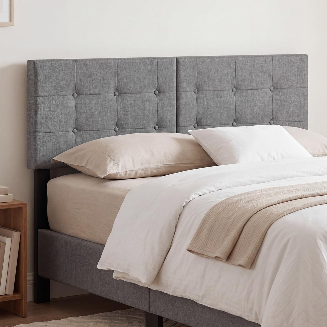 GIANTEX Linen Upholstered Headboard for Queen Full Size Bed