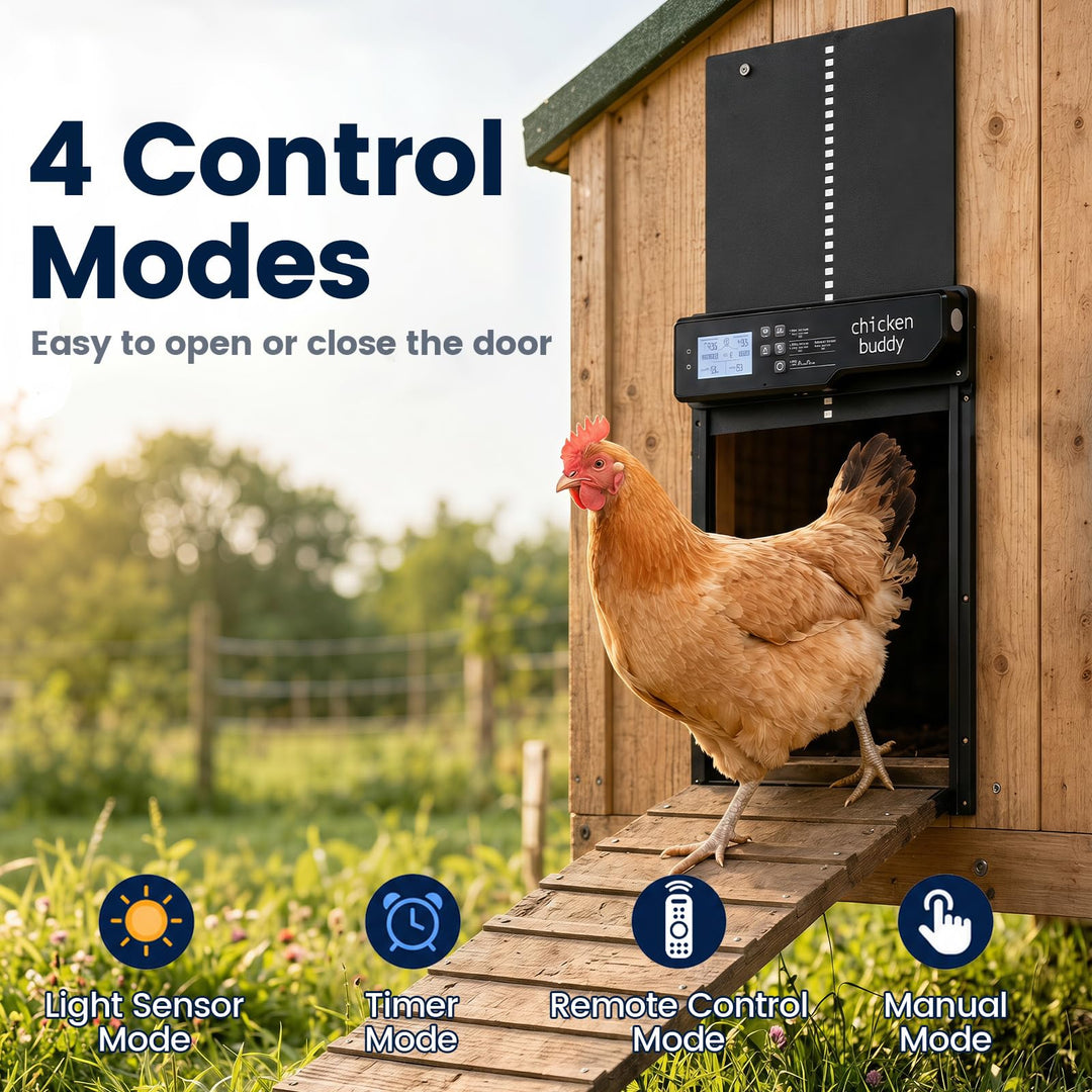 Giantex Aluminum Auto Chicken Coop Door Solar Powered with Light Sensor &amp; Timer