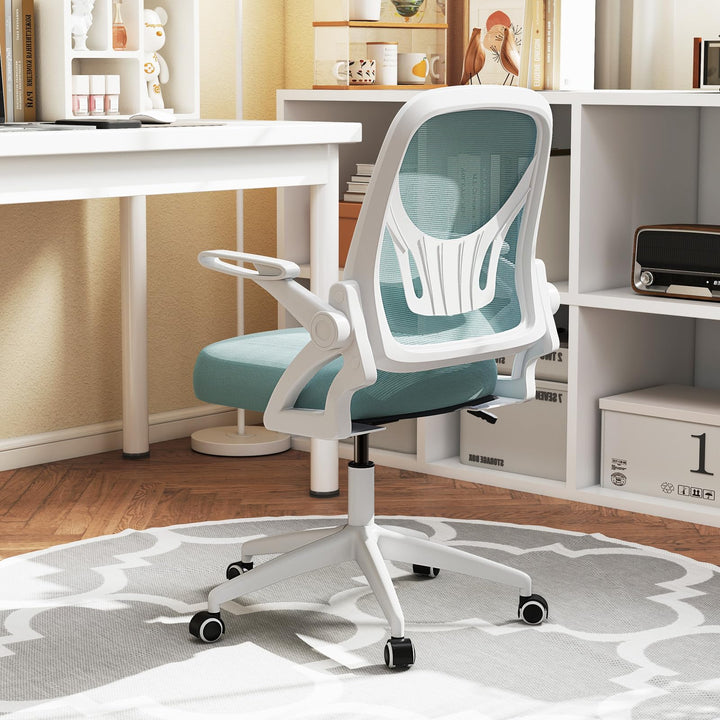 Giantex Ergonomic Desk Chair with Flip-up Arms & Lumbar Support