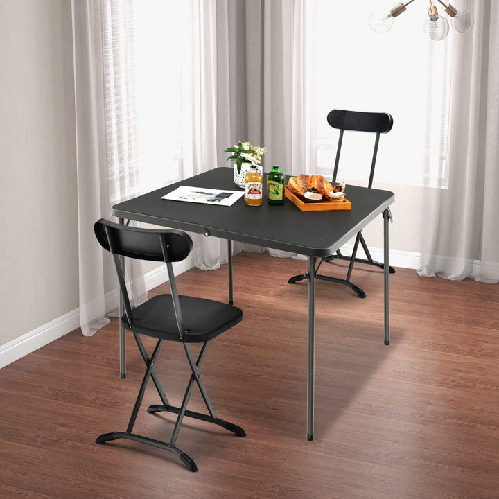 Giantex Portable Folding Table, Foldable Picnic Table with All-Weather HDPE Tabletop