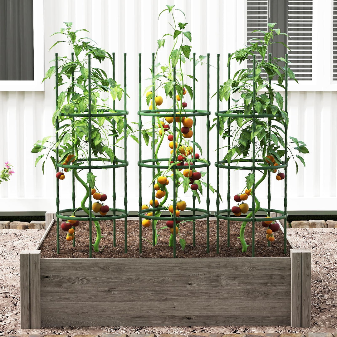 Giantex 2 in 1 Round Trellis for Climbing Flower Vegetable Fruit