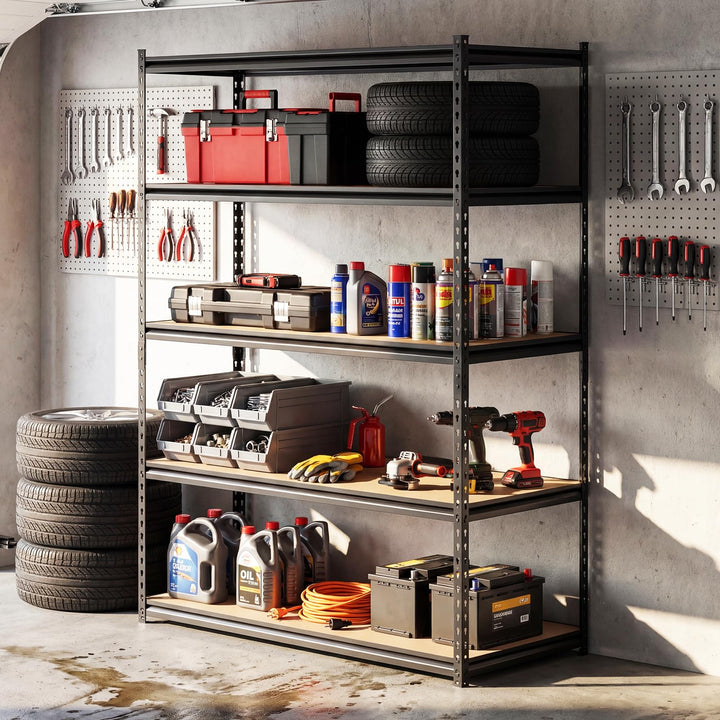 Giantex 5-Tier Metal Storage Shelves(1/2/3/4)