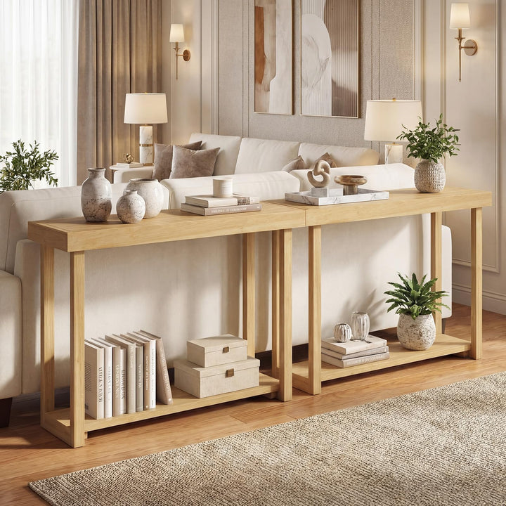 Giantex 46" Solid Wood Console Table(46" x 12" x 32")