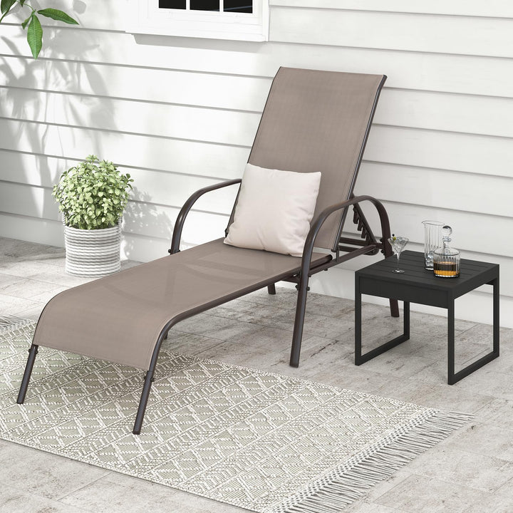 Giantex Adjustable Patio Chaise Lounge, Outdoor Folding Lounge Recliner Chairs