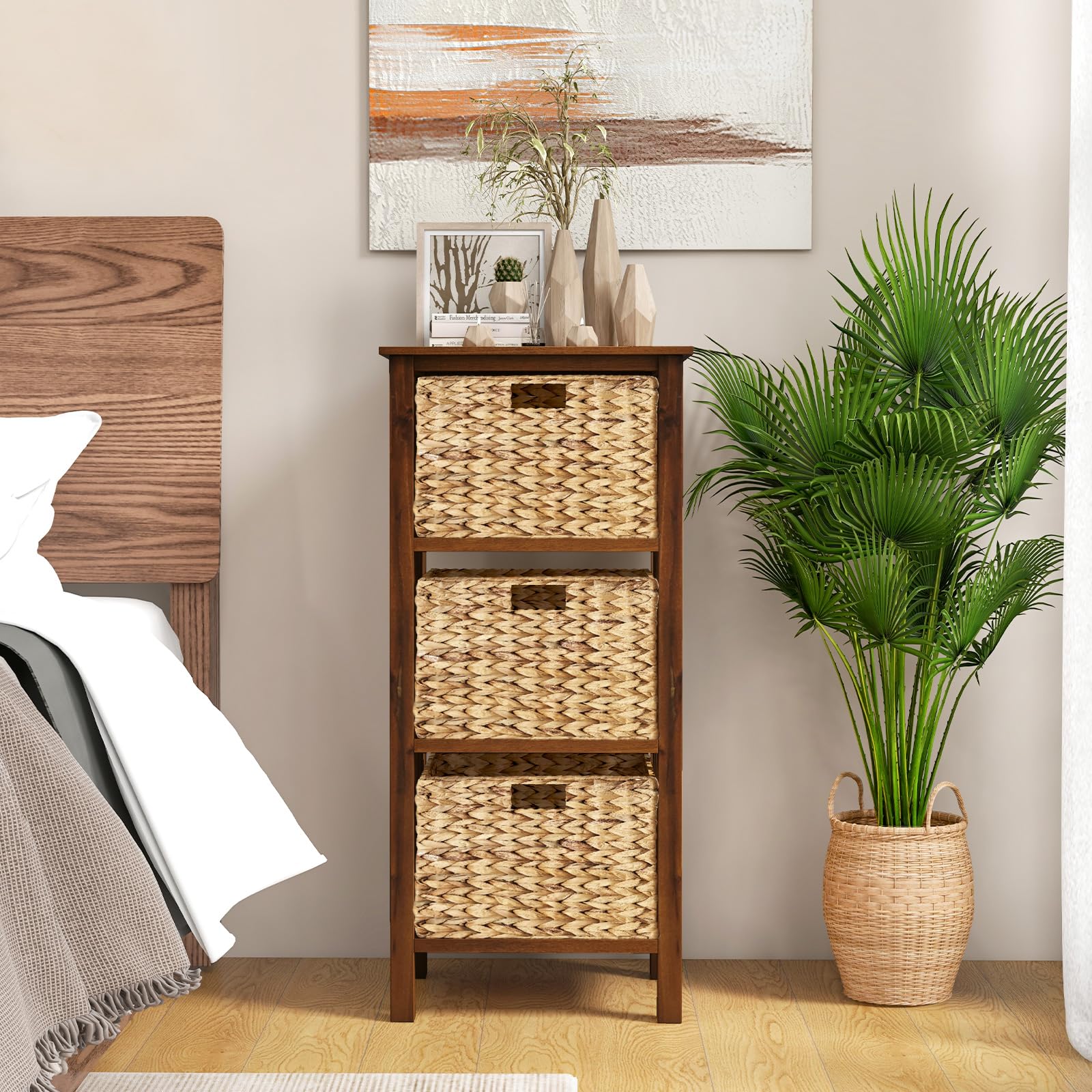 Giantex Wooden X-Design Side Table End Table